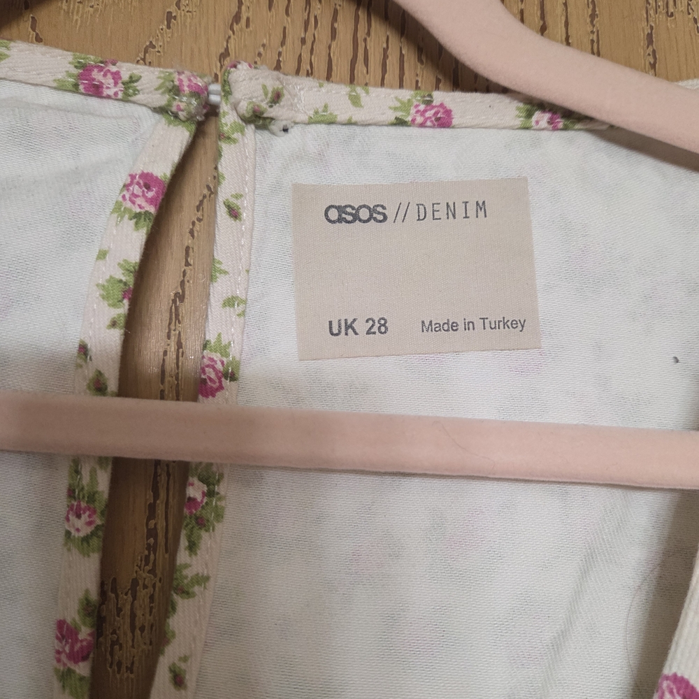 Zara Floral Tie-Front Puff Sleeve Top in Cream and Pink - Picture 5 of 5